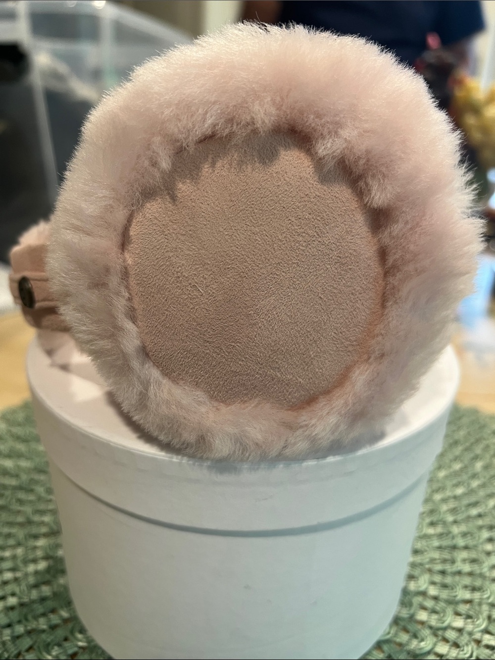 Worn 1x UGG boxed Pink plush shearling Earmuffs. - Picture 4 of 8